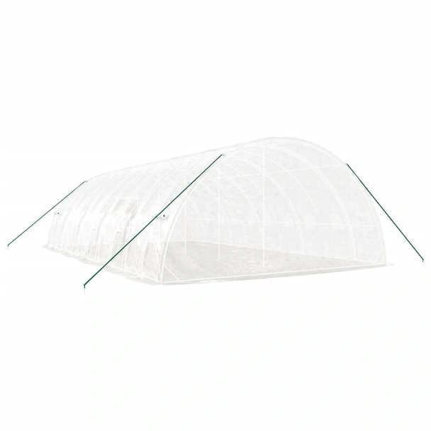 Оранжерия със стоманена рамка бяла 60 м² 10x6x2,85 м - Image 5