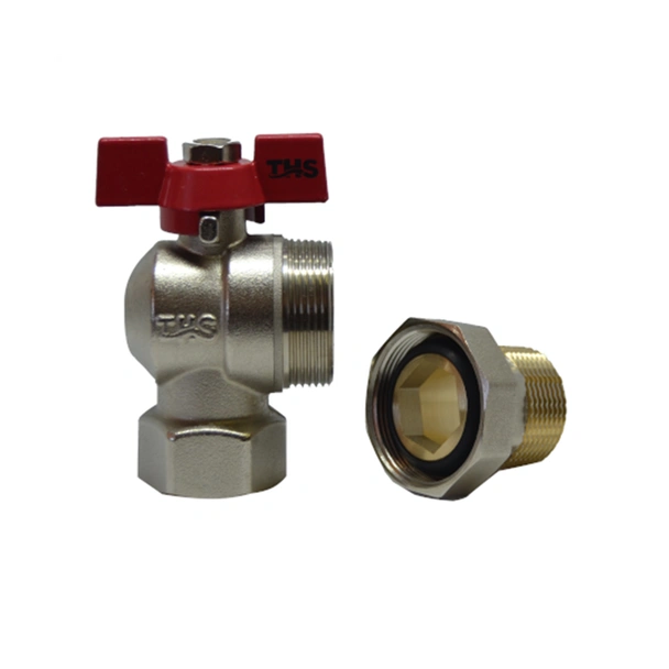 Cферичен кран с холендър със салников механизъм ъглов 3/4" - Image 3