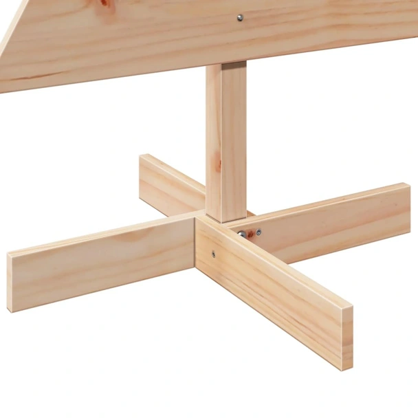 Дървена коледна елха 120 см масивно чамово дърво - Image 6