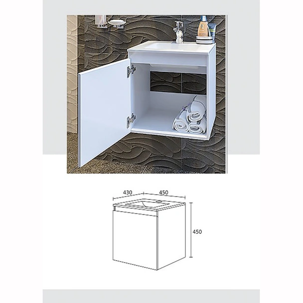 Долен шкаф с мивка за баня  Изи - TRIANO - Image 4