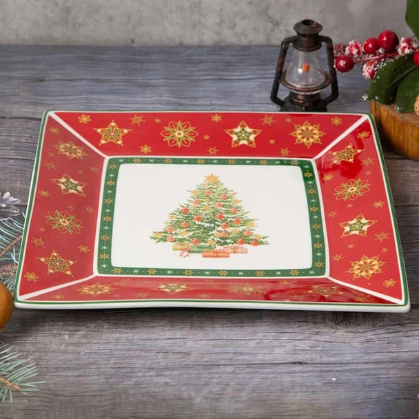 Коледно плато за сервиране 23x23 см - Image 2