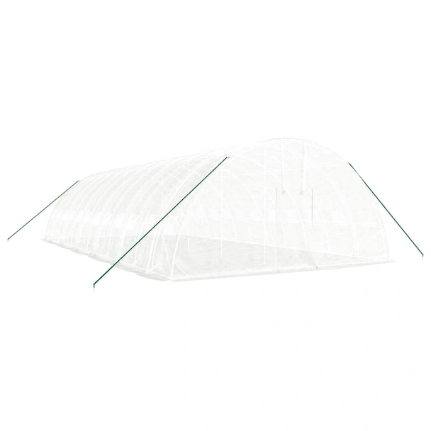 Оранжерия със стоманена рамка бяла 72 м² 12x6x2,85 м - Image 2