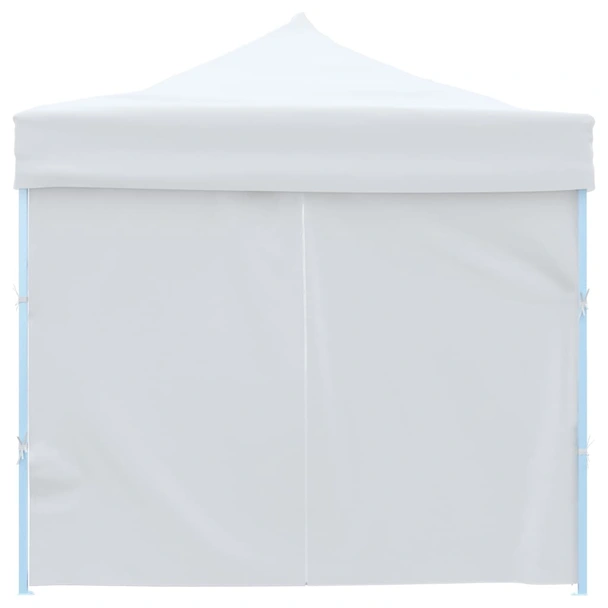 Сгъваема шатра с 8 странични стени, 3x9 м, бяла - Image 4