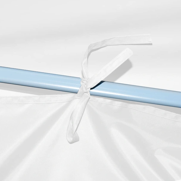 Сгъваема шатра с 8 странични стени, 3x9 м, бяла - Image 8