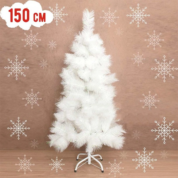Бяла коледна елха 150 см