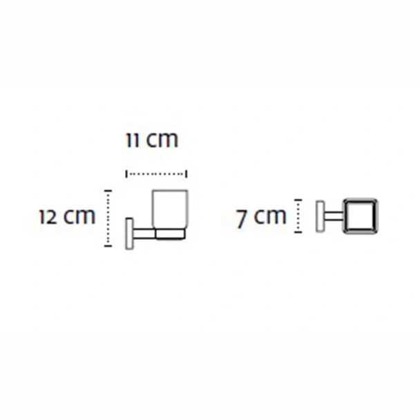 Поставка за четки за зъби полиран инокс Quattro KAPITAN - Image 2