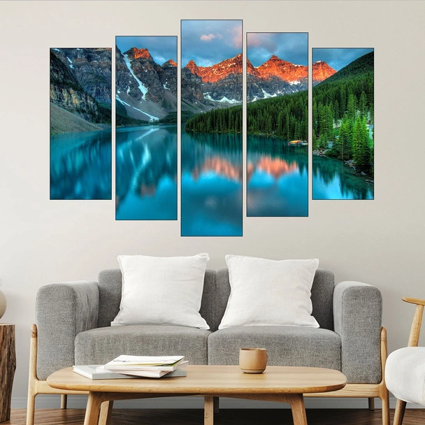 Езерото Луис в Канада - картина пано за стена - Image 3