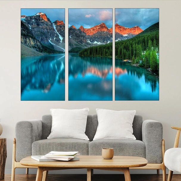 Езерото Луис в Канада - картина пано за стена - Image 2