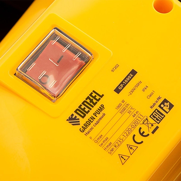 Градинска помпа 1000 W 3500 л/час GP1000Х DENZEL - Image 7