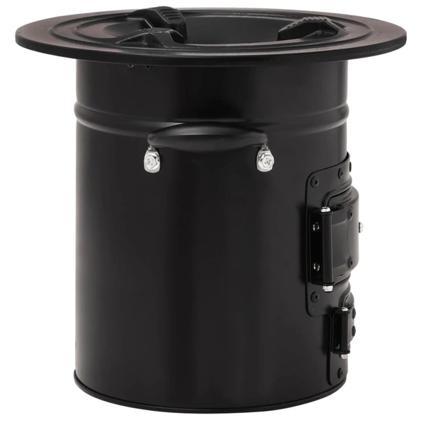 Къмпинг печка на дърва, черна, 50x33,5x30,5 см, стомана - Image 6