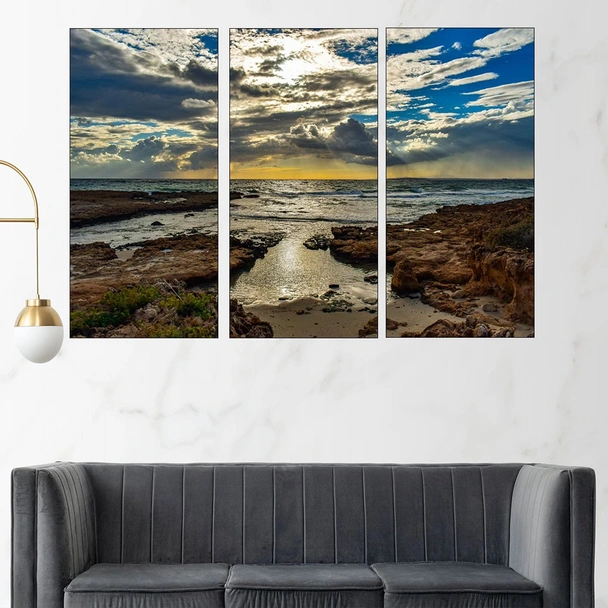 Красиво небе над брега - картина пано за стена - Image 2