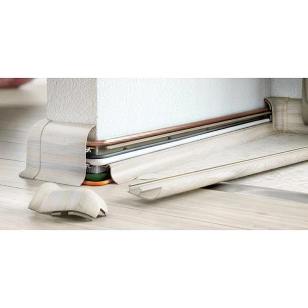 PVC перваз с кабел канал Salag SG56/71 Бял селски дъб - Image 2