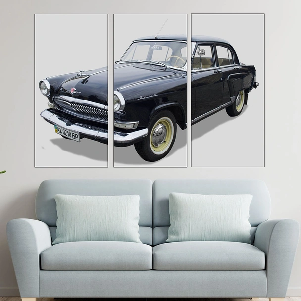 Ретро автомобил - Волга - картина пано за стена - Image 2
