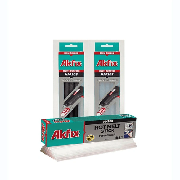 Силиконови пръчки за топло лепене 8 мм HM208 AKFIX