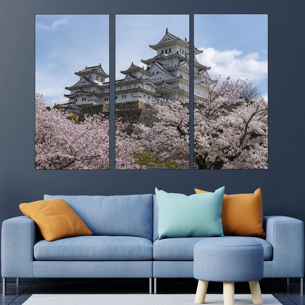 Замъкът Химеджи в Япония - картина пано за стена - Image 2