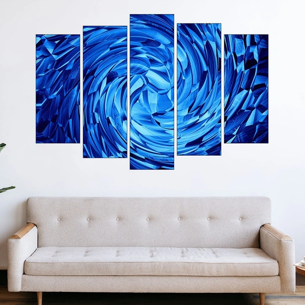 Фон синя спирала  - картина пано за стена - Image 3