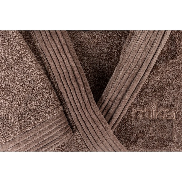 Халат за баня с качулка M капучино MIKA - Image 2