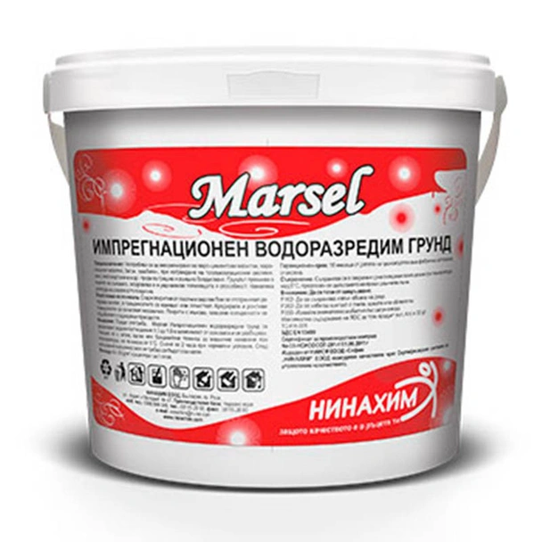 Импрегнационен водоразредим грунд 18 кг MARSEL