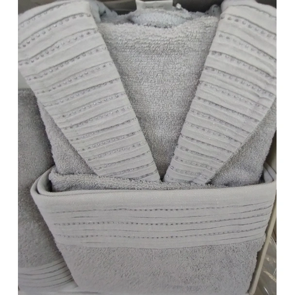 Комплект халат за баня с 2 кърпи Dilruba Lux IPEKCE - Image 2