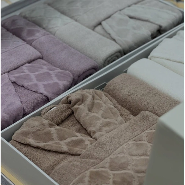 Комплект халати за баня с кърпи 6 части Dilay IPEKCE - Image 5