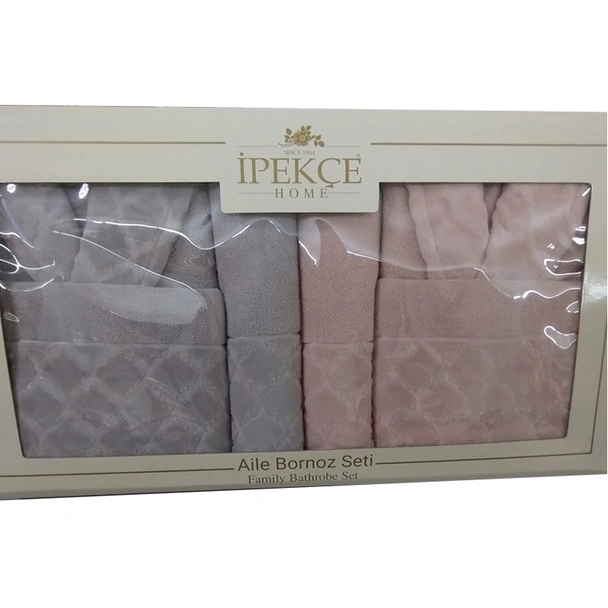 Комплект халати за баня с кърпи 6 части Dilay IPEKCE - Image 3