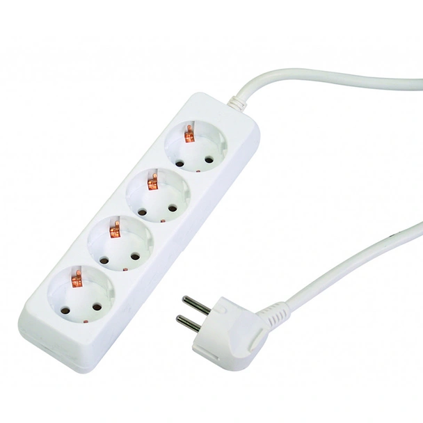 Разклонител 4 гнезда с кабел 1.5 м х 1.5 мм² Makalon