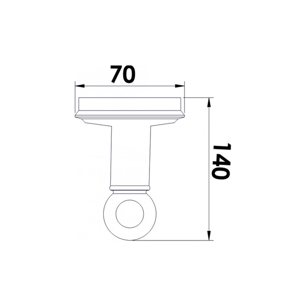 Двойна закачалка за баня Сахара ICA 2301 INTER CERAMIC - Image 3