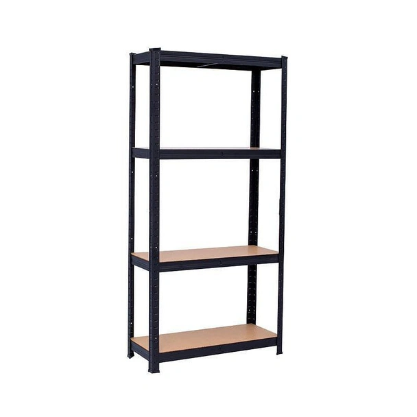 Метален стелаж 4x175 кг черен DeHome Popular