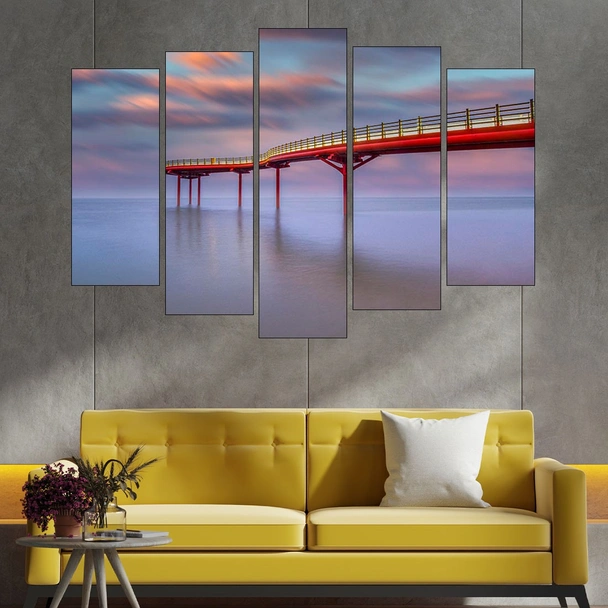 Мост над морето - картина пано за стена - Image 3