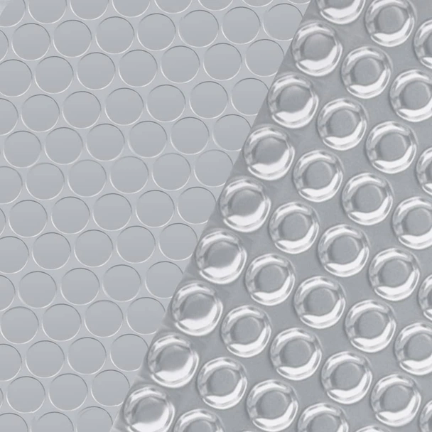 Покривало за басейн, сребристо, 732x366 см, PE - Image 2