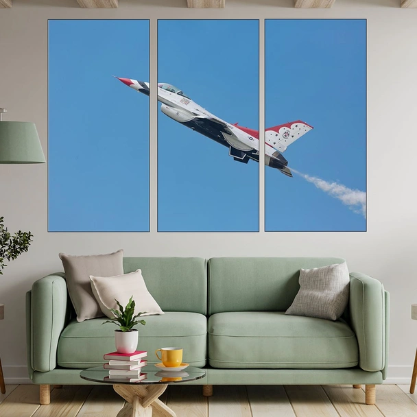 Висш пилотаж с f-16 - картина пано за стена - Image 2