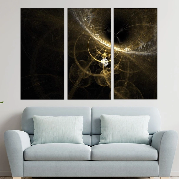 Абстракция -фрактали - планети 2 - картина пано за стена - Image 2