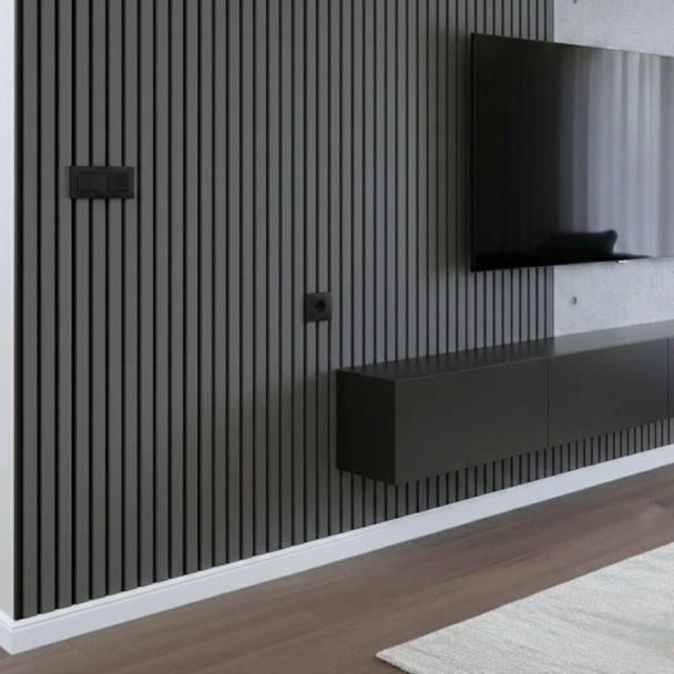 Акустичен панел от MDF 60x275 см Антрацит - Image 4