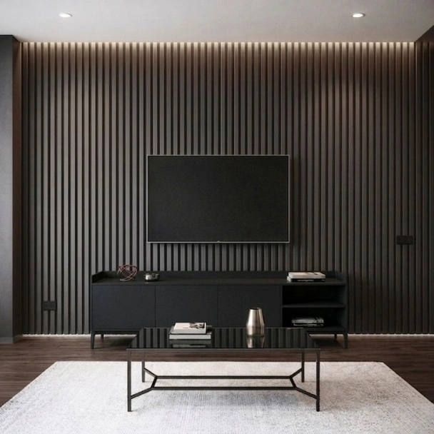 Акустичен панел от MDF 60x275 см Антрацит - Image 3