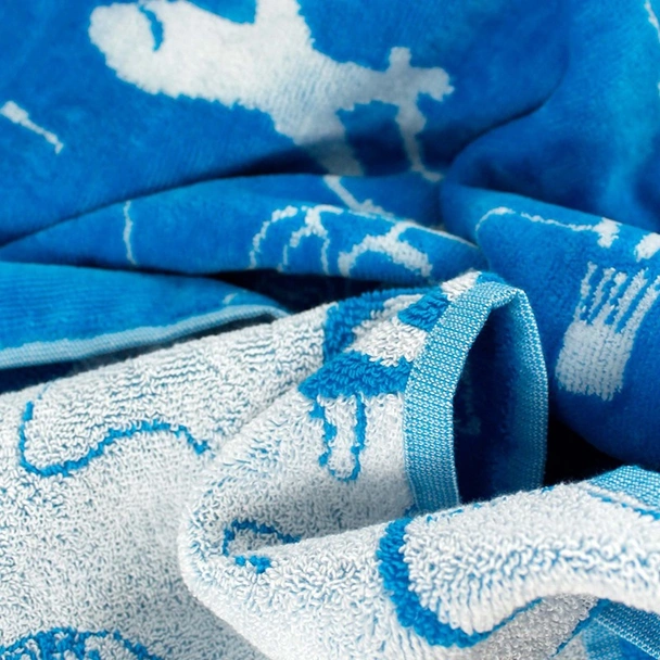 Детска хавлия 50x70 см Самолети и колички тъмносиня BULGARIA TEX - Image 2