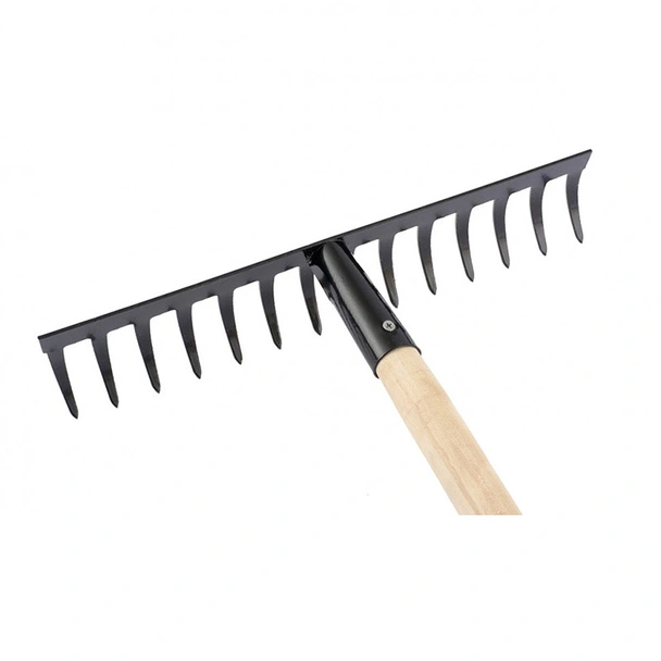 Гребло за листа с дървена дръжка 360 мм 14 прави зъба Sibrtech