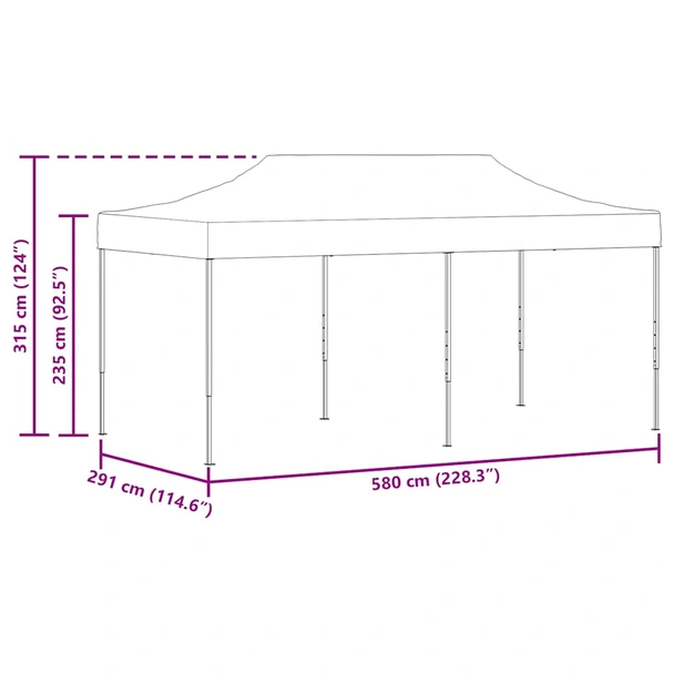 Сгъваема шатра, 3х6 м, синя - Image 13