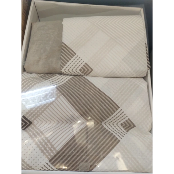 Спален комплект 4 части Бежови нюанси COTTON GARDEN - Image 4