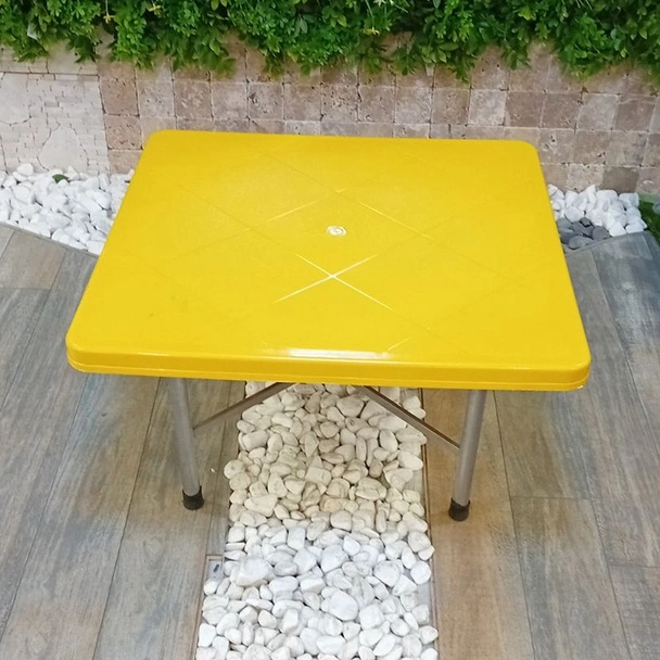 Детска маса 80x80 см жълта MEVSIM (мостра) - Image 2