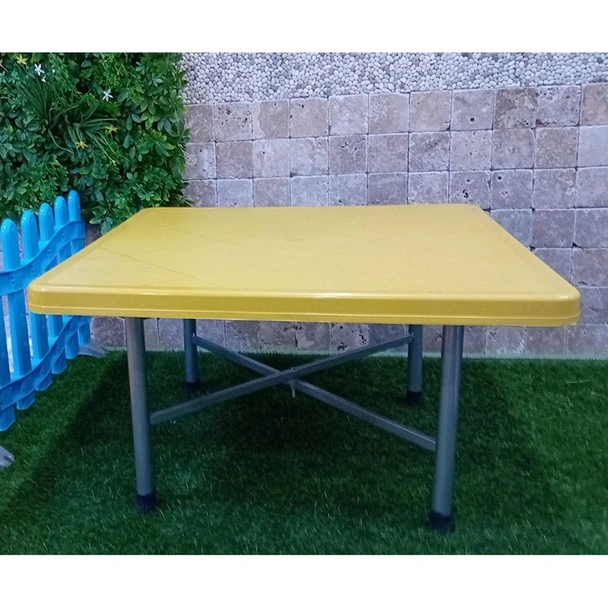 Детска маса 80x80 см жълта MEVSIM (мостра) - Image 3