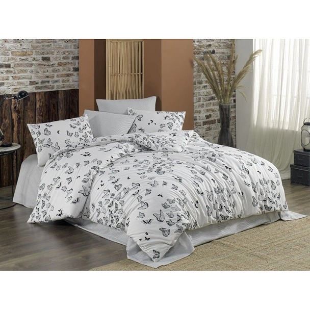 Единичен спален комплект 3 части 100% памук Пеперуди ZAMBAK - Image 2