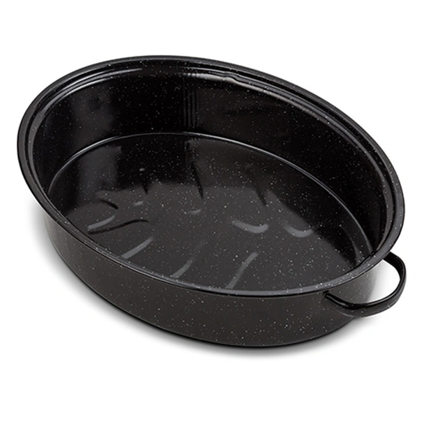 Емайлирана овална тава с капак 37 см NAVA - Image 5