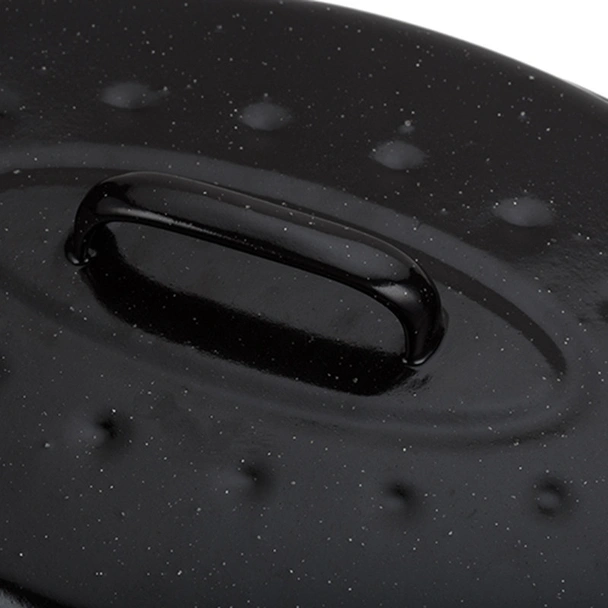 Емайлирана овална тава с капак 37 см NAVA - Image 6