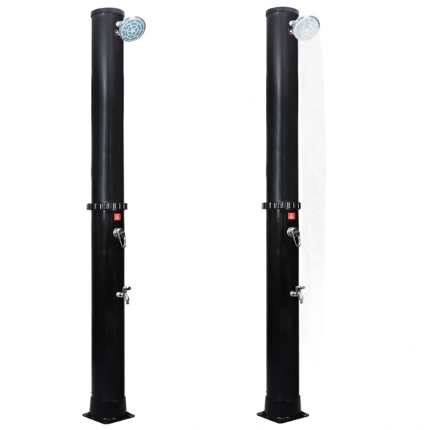 Градински соларен душ 210 см - с душ слушалка и кранче, 40 л - Image 3