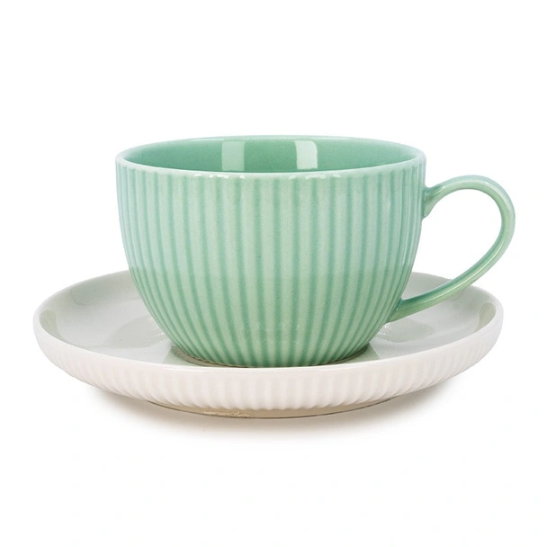 Комплект чаши за капучино 12 части 220 мл мента - Image 2