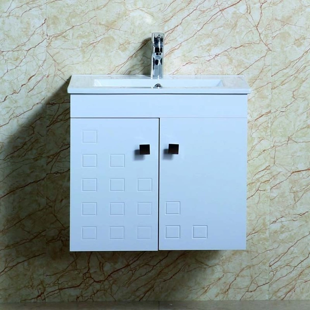 Комплект за баня: горен огледален шкаф + долен шкаф с мивка INTER CERAMIC - Image 4