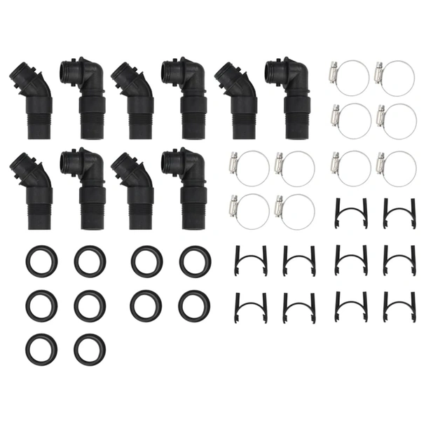 Соларни нагреватели за басейни 5 бр 75x75x36 см HDPE алуминий - Image 7