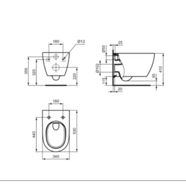 Пакет за вграждане с тоалетна чиния и активатор І.Life O HydroTwist IDEAL STANDARD - Image 7