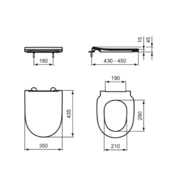 Пакет за вграждане с тоалетна чиния и активатор І.Life O HydroTwist IDEAL STANDARD - Image 8