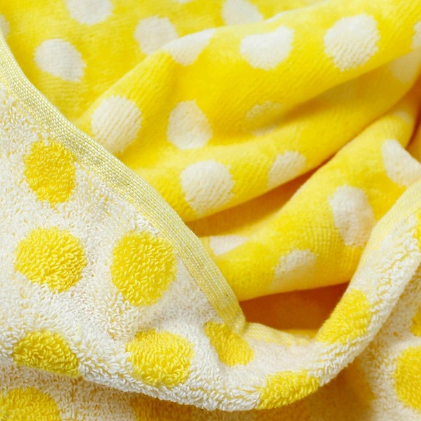 Детска хавлия на точки 50x70 см жълта BULGARIA TEX - Image 2